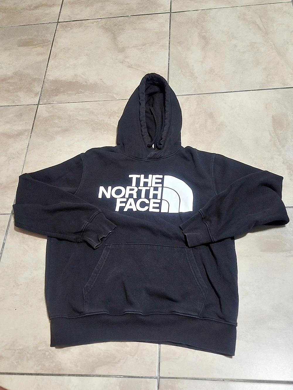 The North Face Drew Peak Pullover Hoodie Black & White Medium